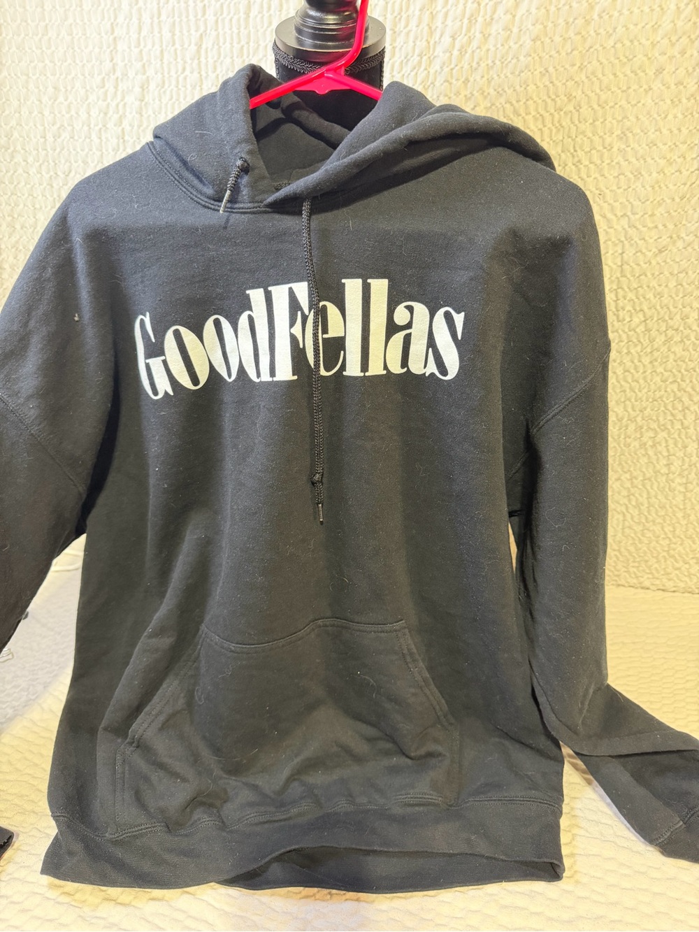 Black Logo Pullover Hoodie